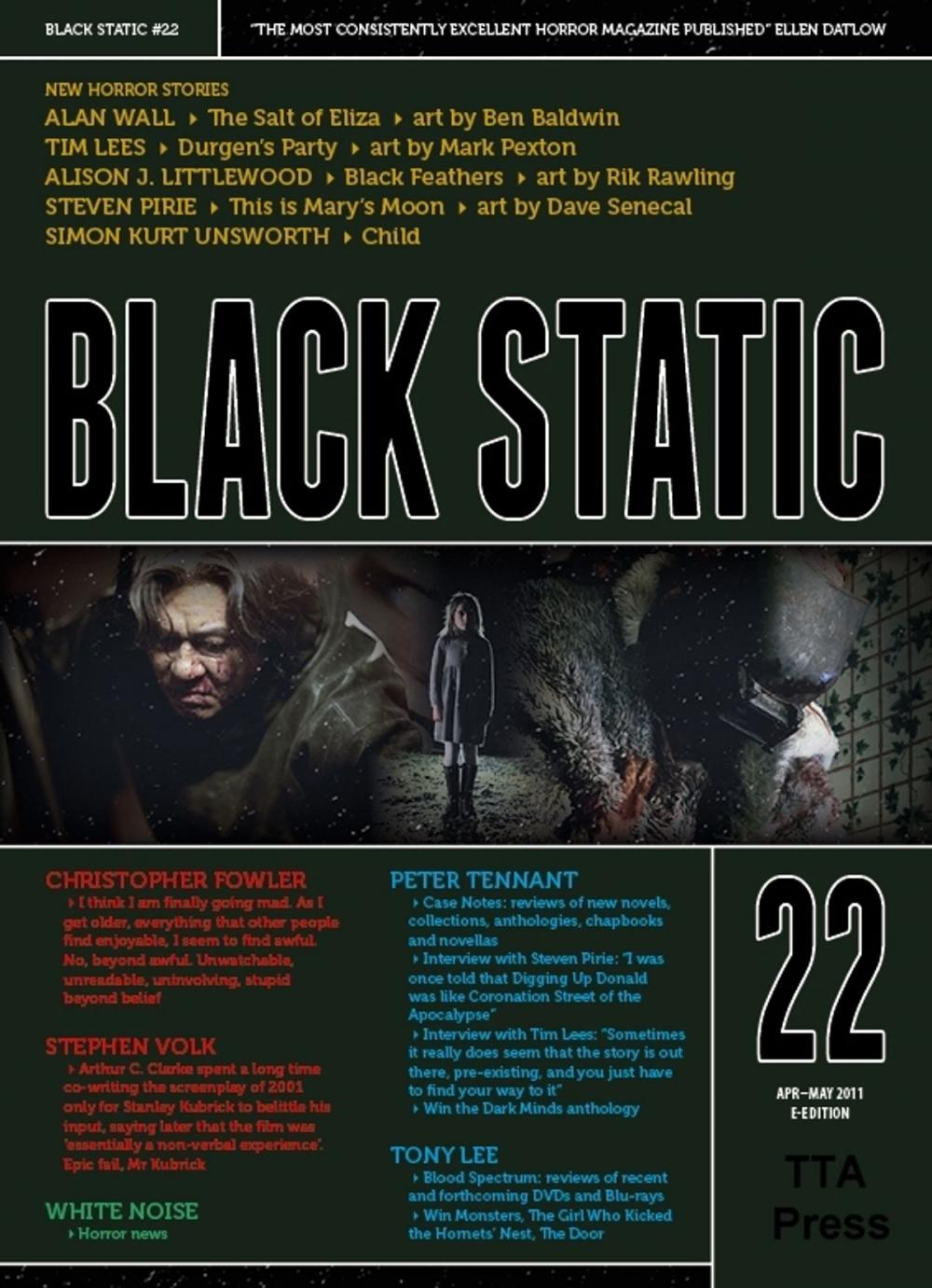Big bigCover of Black Static #22 Horror Magazine