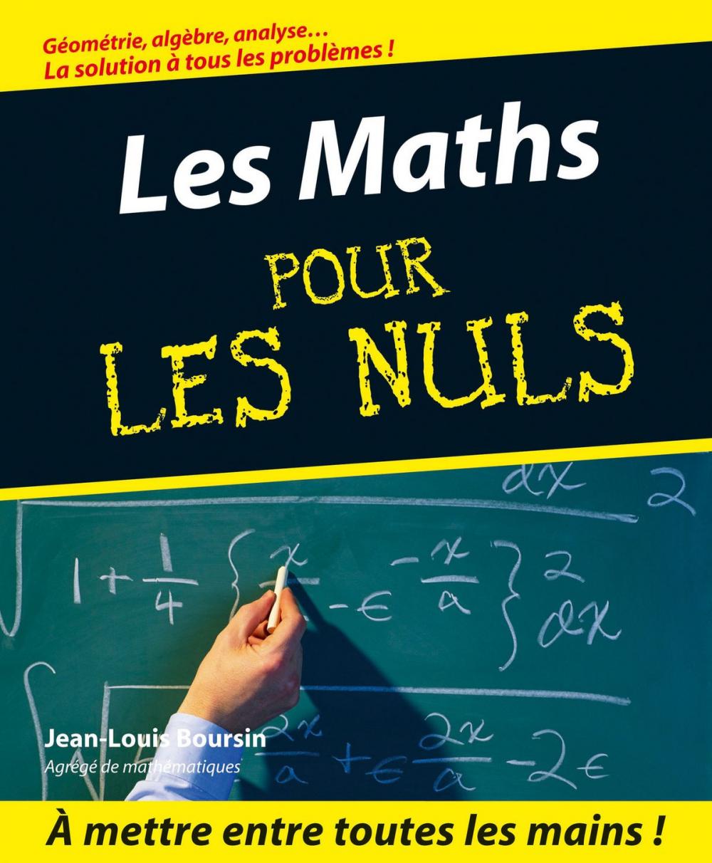 Big bigCover of Les Maths Pour les Nuls