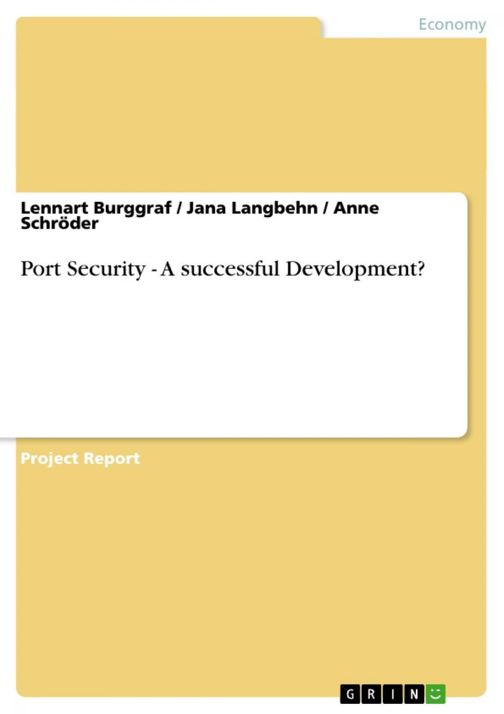 Big bigCover of Port Security - A successful Development?