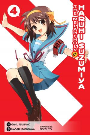 Cover of the book The Melancholy of Haruhi Suzumiya, Vol. 4 (Manga) by Takatoshi Shiozawa, Hiroki Chiba, Tetsuya Nomura