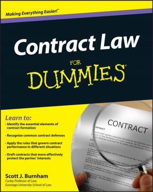 Cover of the book Contract Law For Dummies by Moorad Choudhry