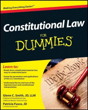 Cover of the book Constitutional Law For Dummies by Karin M. Reed
