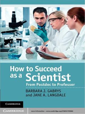 Cover of the book How to Succeed as a Scientist by William Webb