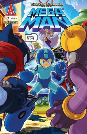 Cover of the book Mega Man #7 by Script: George Gladir, Mike Pellowski ART: Stan Goldberg, Jim Amash, Barry Grossman and Bob Bolling Cover by Dan Parent