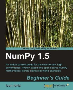 Cover of the book NumPy 1.5 Beginner's Guide by Michal Bali