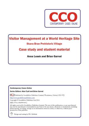 Book cover of Visitor Management at a World Heritage Site: Skara Brae Prehistoric Village