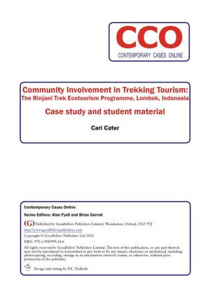 Book cover of Community Involvement in Trekking Tourism: The Rinjani Trek Ecotoourism Programme, Lombok, Indonesia