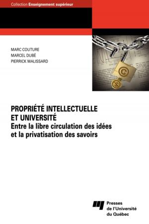 Cover of the book Propriété intellectuelle et université by Élisabeth Vallet, David Grondin