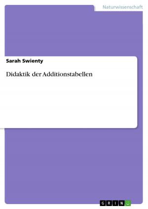 Cover of the book Didaktik der Additionstabellen by Jennifer Stein