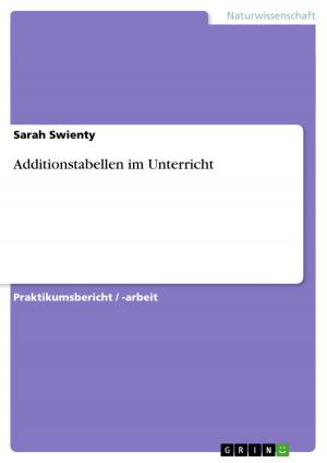 Cover of the book Additionstabellen im Unterricht by Markus Müller