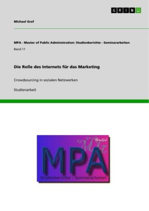 Cover of the book Die Rolle des Internets für das Marketing by Bastian Kuhl