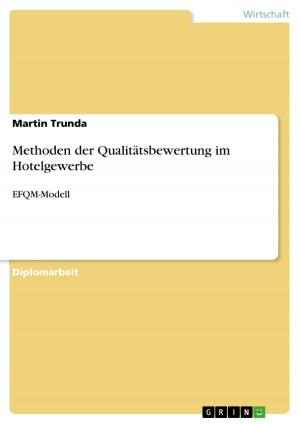 Cover of the book Methoden der Qualitätsbewertung im Hotelgewerbe by Eric Buchmann