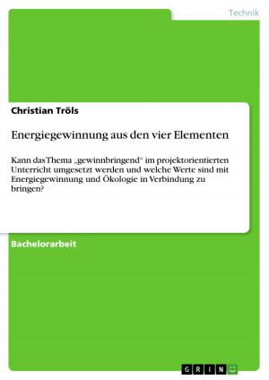 Cover of the book Energiegewinnung aus den vier Elementen by Markus Hubner