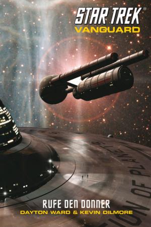 Book cover of Star Trek - Vanguard 2: Rufe den Donner