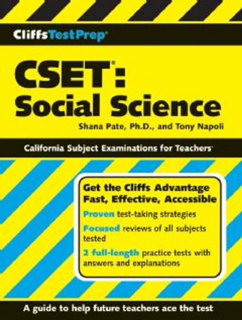 Cover of the book CliffsTestPrep CSET: Social Science by Tony Napoli, Shana Pate, HMH Books