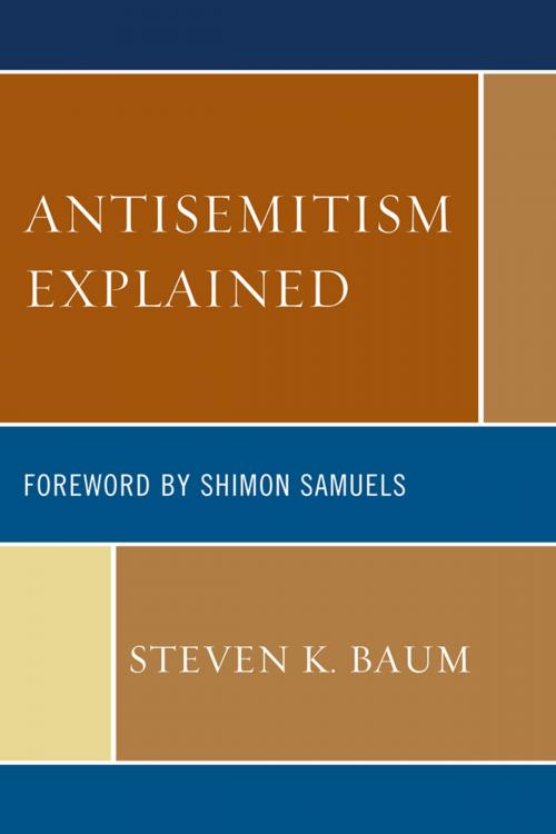 Cover of the book Antisemitism Explained by Steven K. Baum, UPA