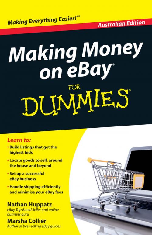 Cover of the book Making Money on eBay For Dummies by Nathan Huppatz, Marsha Collier, Wiley