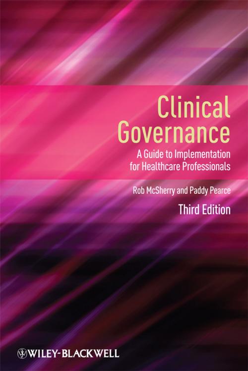 Cover of the book Clinical Governance by Robert McSherry, Paddy Pearce, Wiley