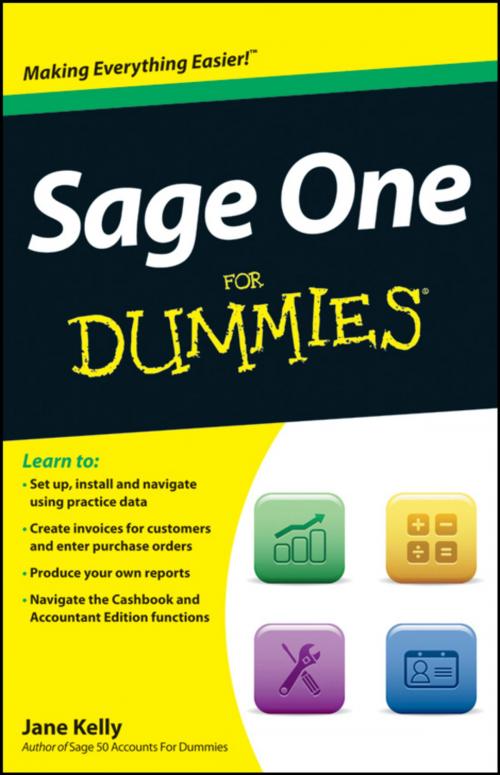 Cover of the book Sage One For Dummies by Jane Kelly, Wiley