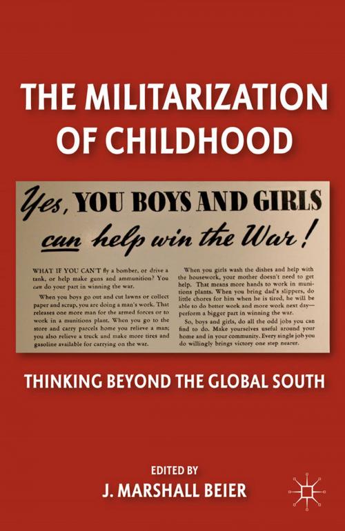 Cover of the book The Militarization of Childhood by J. Beier, Palgrave Macmillan US