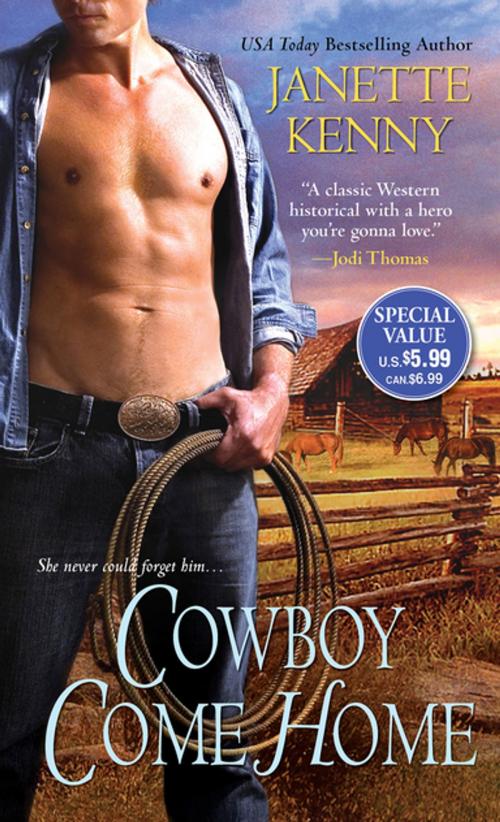 Cover of the book Cowboy Come Home by Janette Kenny, Zebra Books