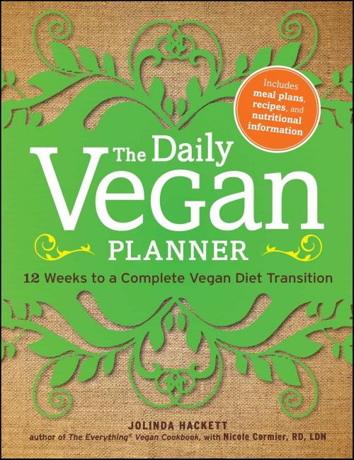 Cover of the book The Daily Vegan Planner by Jolinda Hackett, Adams Media