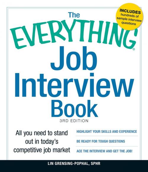 Cover of the book The Everything Job Interview Book by Lin Grensing-Pophal, Adams Media
