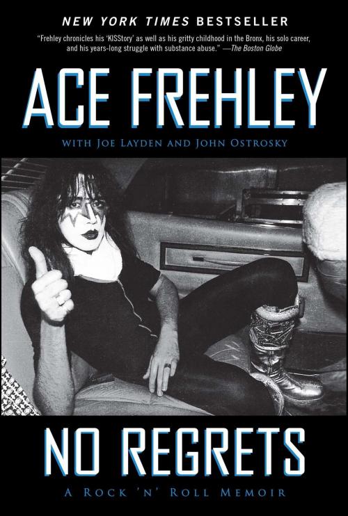 Cover of the book No Regrets by Ace Frehley, Joe Layden, John Ostrosky, Gallery Books