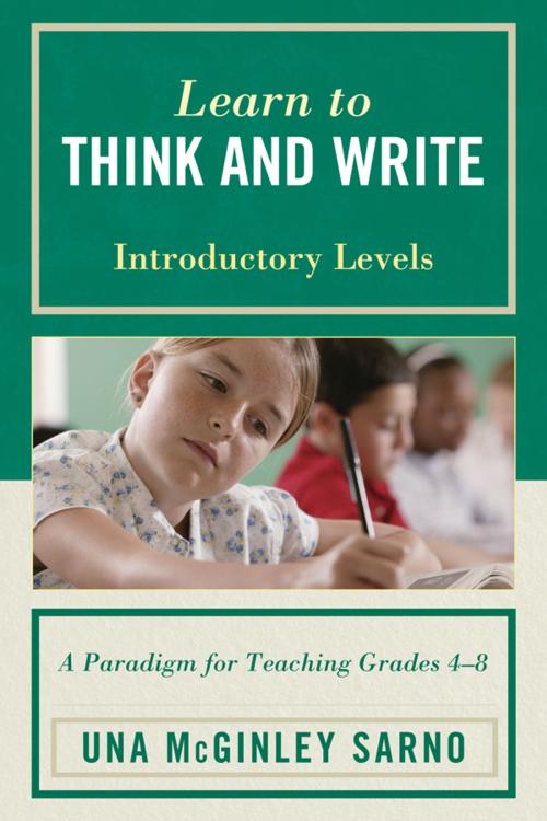 Cover of the book Learn to Think and Write by Una McGinley Sarno, R&L Education