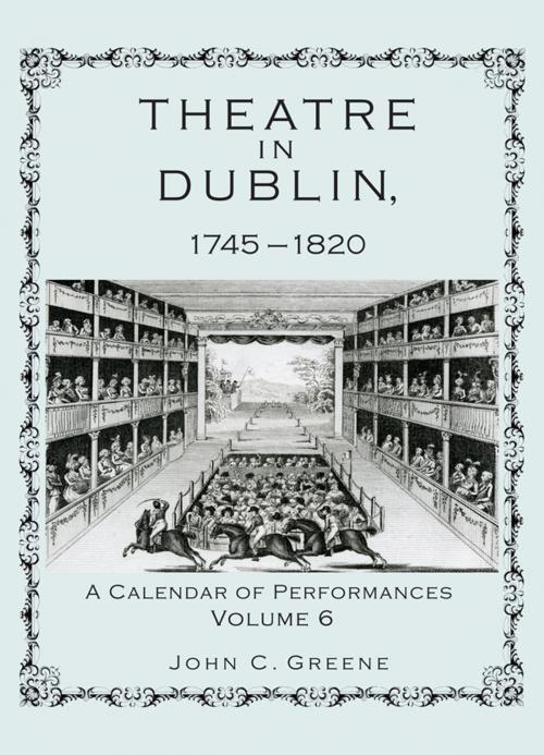 Cover of the book Theatre in Dublin, 1745–1820 by John C. Greene, Lehigh University Press