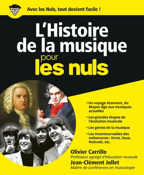 Cover of the book L'Histoire de la musique Pour les Nuls by Olivier CARRILLO, Jean-Clément JOLLET, edi8