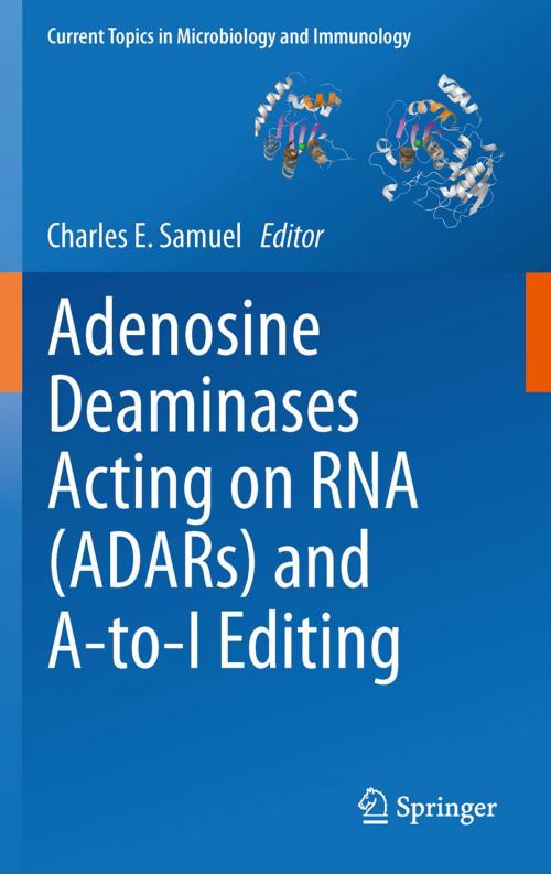 Cover of the book Adenosine Deaminases Acting on RNA (ADARs) and A-to-I Editing by , Springer Berlin Heidelberg
