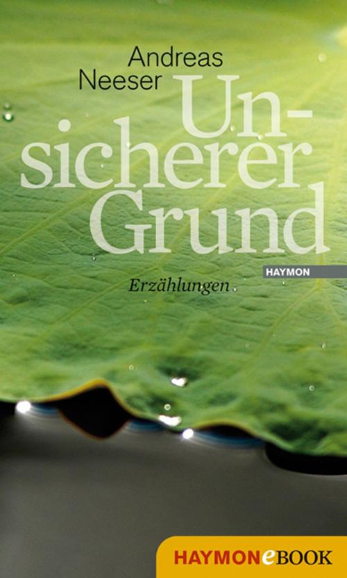 Cover of the book Unsicherer Grund by Andreas Neeser, Haymon Verlag