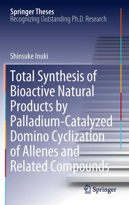 Cover of the book Total Synthesis of Bioactive Natural Products by Palladium-Catalyzed Domino Cyclization of Allenes and Related Compounds by Shinsuke Inuki, Springer Japan