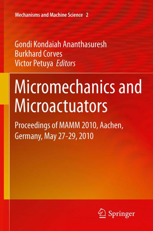 Cover of the book Micromechanics and Microactuators by , Springer Netherlands