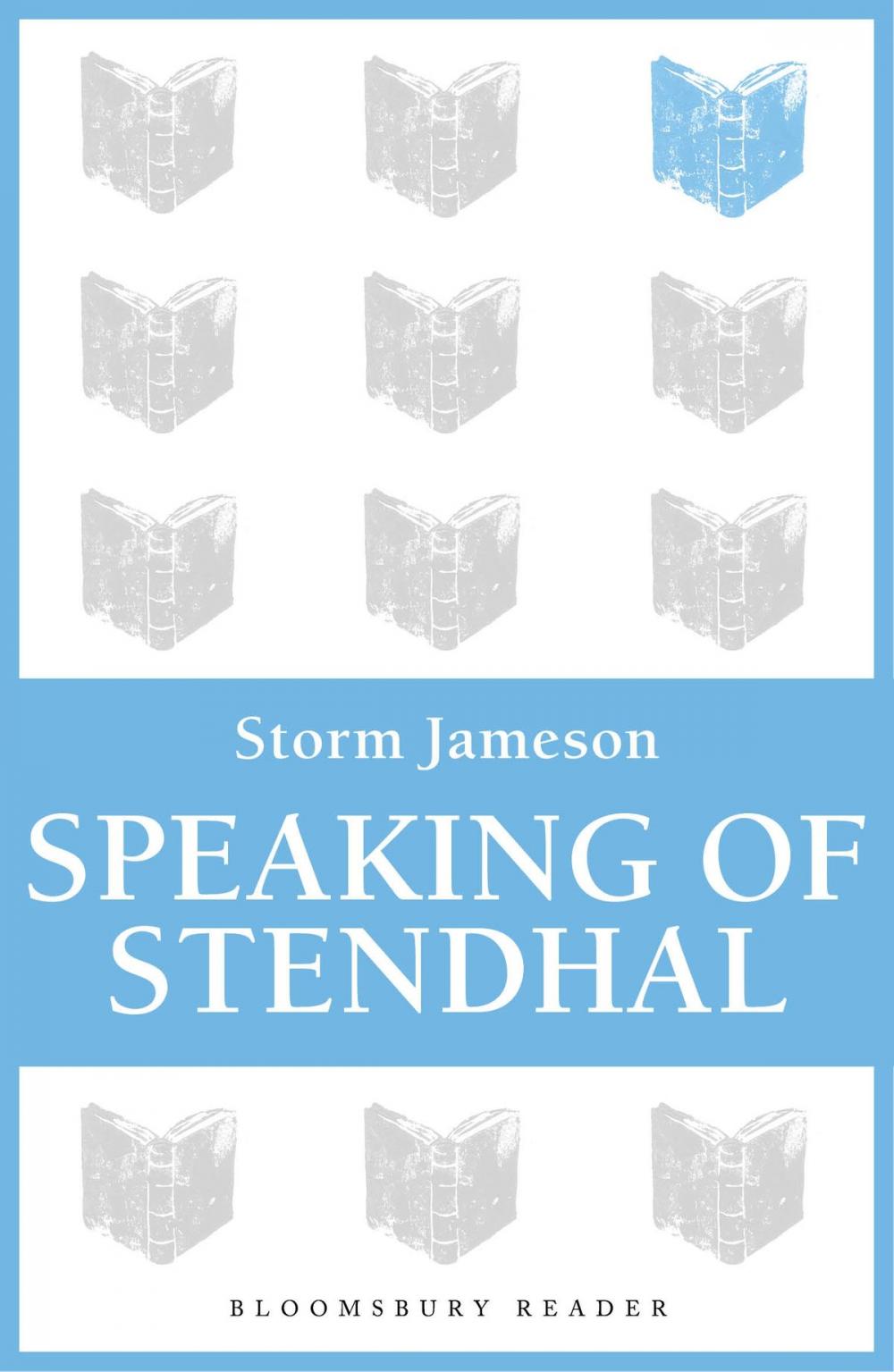 Big bigCover of Speaking of Stendhal
