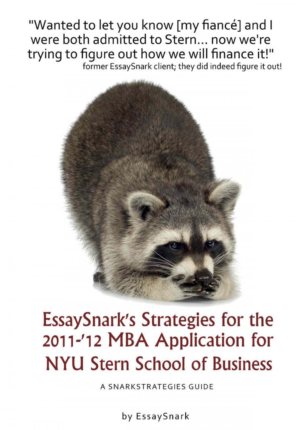 Big bigCover of EssaySnark's Strategies for the 2011-'12 MBA Admissions Essays for NYU Stern School of Business