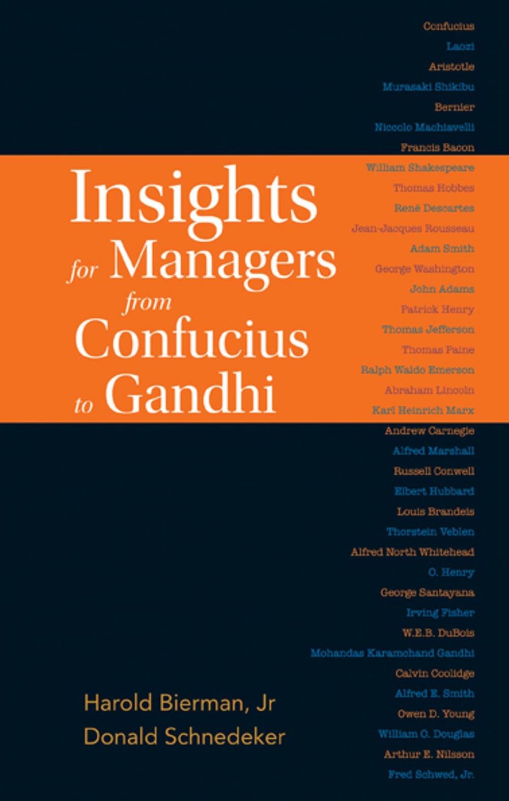 Big bigCover of Insights for Managers from Confucius to Gandhi