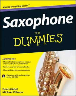 Cover of the book Saxophone For Dummies by Akhlaq A. Farooqui, Tahira Farooqui