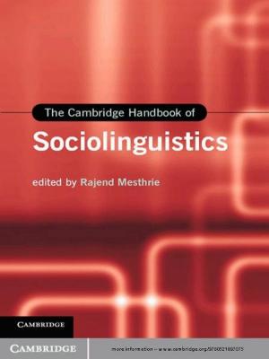 Cover of the book The Cambridge Handbook of Sociolinguistics by David M. Rabban