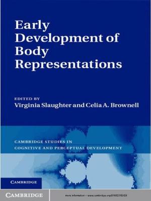 Cover of the book Early Development of Body Representations by Megan Richardson