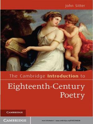 Cover of the book The Cambridge Introduction to Eighteenth-Century Poetry by C. Fred Alford