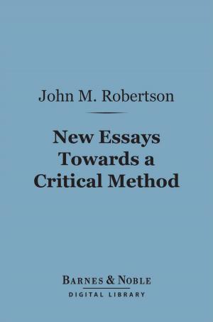 Book cover of New Essays Towards a Critical Method (Barnes & Noble Digital Library)