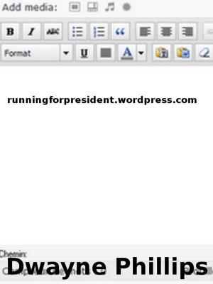 Book cover of RunningForPresident.Wordpress.com
