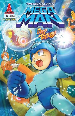 Cover of the book Mega Man #6 by SCRIPT: Alex Simmons, George Gladir ART: (P)Fernando Ruiz, (I)Al Nickerson, (L)Jack Morelli, (C)Barry Grossman