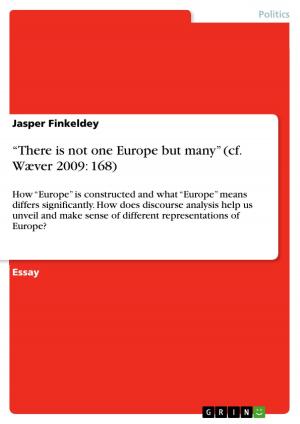 Cover of the book 'There is not one Europe but many' (cf. Wæver 2009: 168) by Katharina Eder