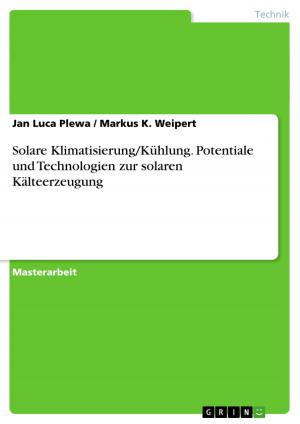 Cover of the book Solare Klimatisierung/Kühlung. Potentiale und Technologien zur solaren Kälteerzeugung by Birgit Riese