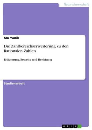 Book cover of Die Zahlbereichserweiterung zu den Rationalen Zahlen