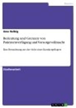 Cover of the book Bedeutung und Grenzen von Patientenverfügung und Vorsorgevollmacht by Anja Waschow