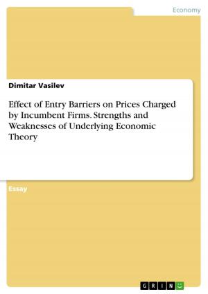 Cover of the book Effect of Entry Barriers on Prices Charged by Incumbent Firms. Strengths and Weaknesses of Underlying Economic Theory by Achim Binder